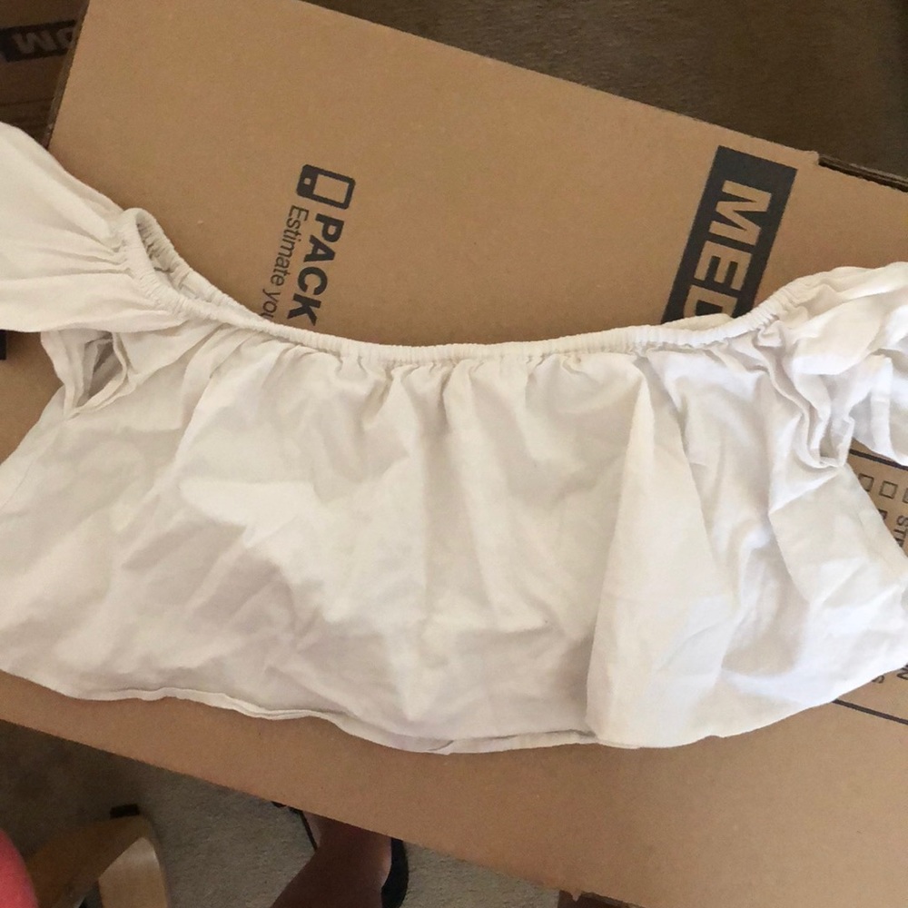 Off the shoulder crop top